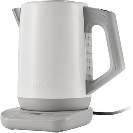 Електричний чайник Ninja Perfect Temperature, 1.7L, LED-дисплей, швидке кип'ятіння, регулювання температури, білий KT200EUWH