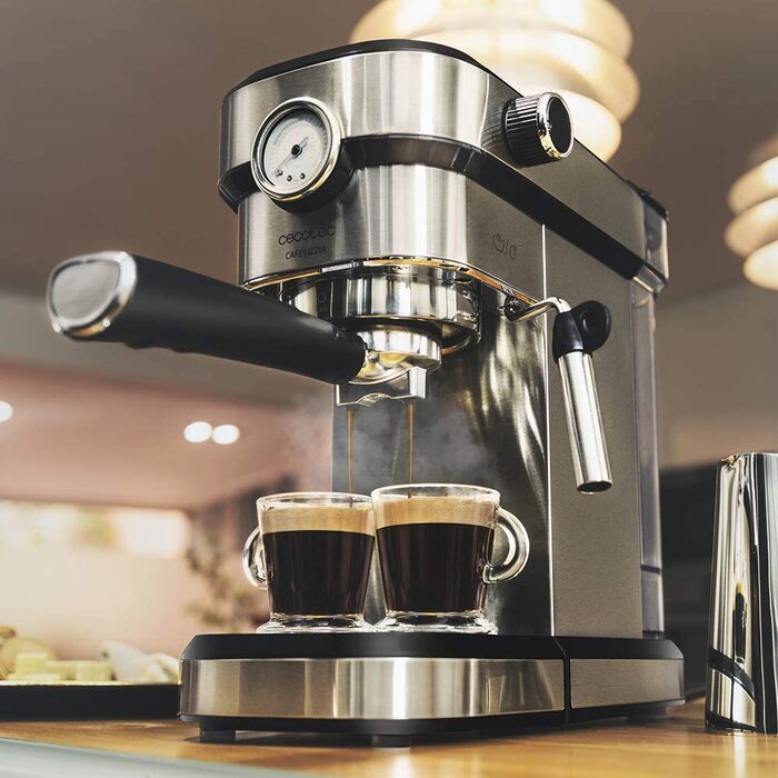 Кавомашина Cecotec Cafelizzia 790 Steel Pro: Еспресо та Капучино, 1350W, 20 Бар, Нержавіюча сталь