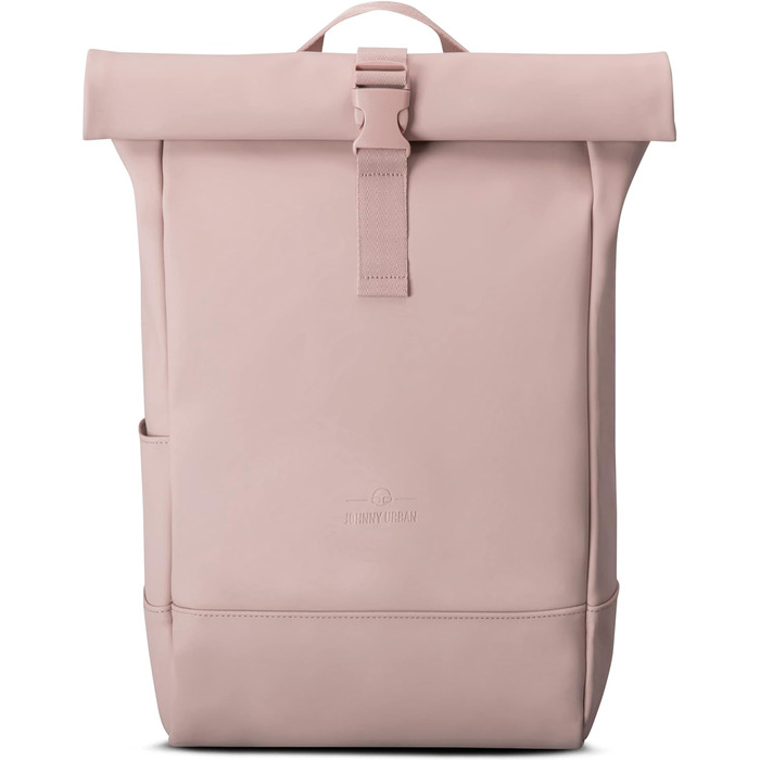 Міський рюкзак Johnny Urban Harvey Medium Rolltop, водостійкий, з відділенням для ноутбука 15L, рожевий, для жінок і чоловіків