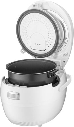 Мультирісварка та пароварка Cuckoo CR-1020F, 1.8 л, 890 Вт, 14 програм, таймер, функція автоочищення, біла