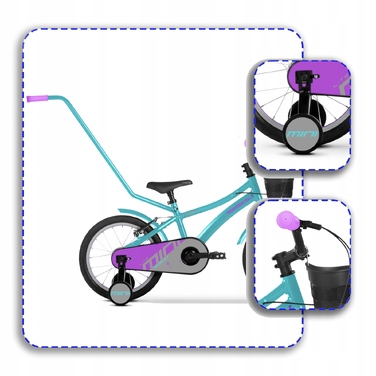 Дитячий велосипед Tabou MINI LITE, 14 дюймів, багатоколірний