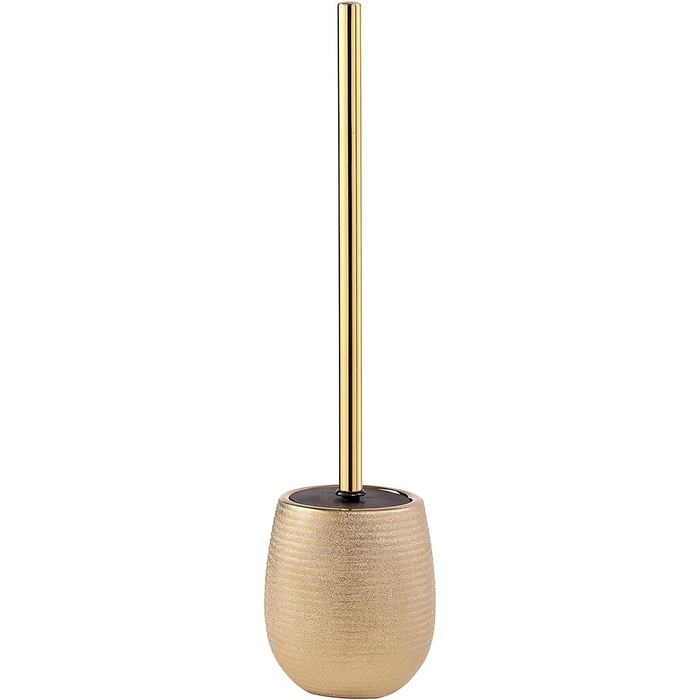 Керамічна туалетна щітка Gedy Gold G-Astrid, 47×11,5×11,5 см, унікальний дизайн, 2 роки гарантії