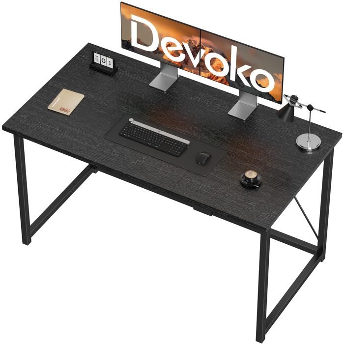 Комп'ютерний стіл Devoko 80x50x75 см, компактний робочий стіл для дітей та офісу з регульованими ніжками та гачком, водостійкий, навантаження до 60 кг