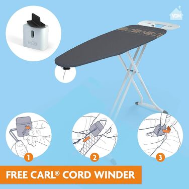 Чохол для прасувальної дошки AIRPRO Widex 6-шаровий, антрацит, L, універсальний, для парових прасок, до 120x42 см, пришвидшує прасування, вироблено в Європі