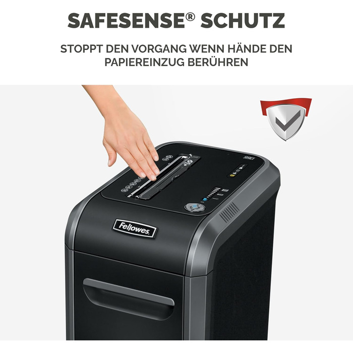 Fellowes Aktenvernichter High Security P5: Шредер для офісу, Microcut, 30л кошик, 2000 частинок/лист