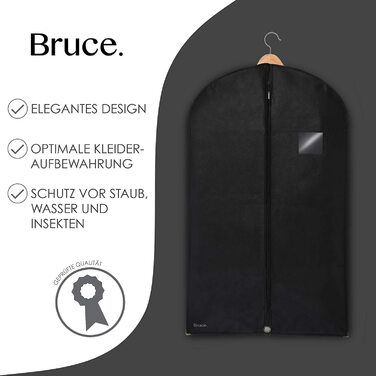 Чохол для одягу Bruce 5 шт 100х60 см чорний