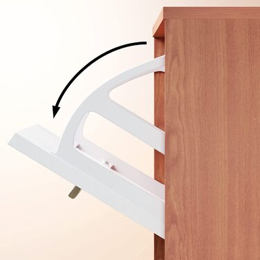 Шафа для взуття Casaria® на 18 пар, вузька, 115x60x25 см, 3 дверцята, дерев'яна, закрита, з фіксацією від перекидання, для прихожого/коридору, колір бук/білий