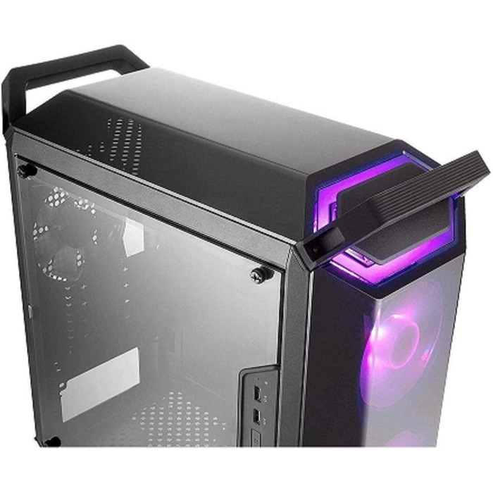 Корпус Cooler Master MasterBox Q300P RGB mATX Mini Tower для ігрового ПК з повною бічною панеллю, акуратним кабель-менеджментом та варіантами охолодження