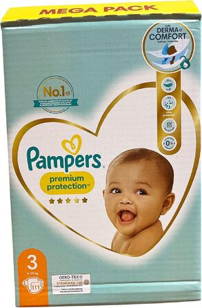 Підгузки Pampers Premium Protection розмір 1, 2-5 кг, 56 шт