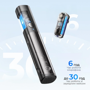 Бездротовий мікрофон BOYA Magic-02 Type-C/Lightning Black