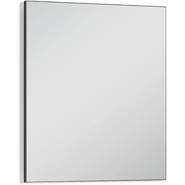 Настінне дзеркало byLIVING Jakob, антрацит, 60x70 см, сучасний дизайнерський дзеркальний декор для передпокою та ванної кімнати