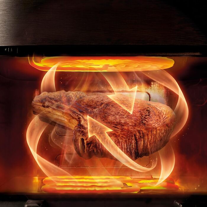 Аерофритюрниця-гриль Cecotec Cecofry Grill Smokin'Prime 4000, 4 л, 1900 Вт, з функцією копчення, гриль-панеллю та рухомою перегородкою, чорна