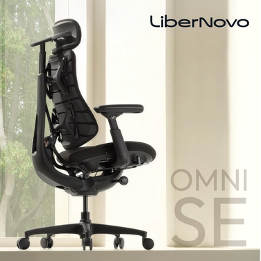 Крісло офісне ергономічне LiberNovo Omni SE Obsidian 48 см