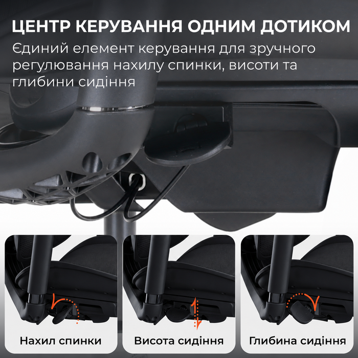 Крісло офісне Sihoo C300 LITE V2 Black