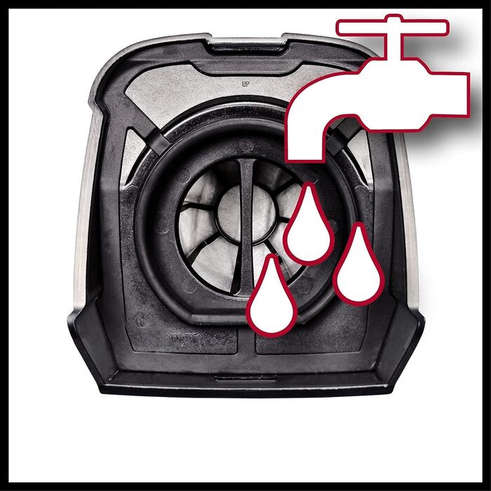 Акумуляторний ручний пилосос Einhell TE-HV 18/06 Li-Solo Power X-Change 18В, 72 мбар, насадки для щілин, меблів та підлоги, контейнер 0,6 л, без акумулятора і зарядного, нова модель