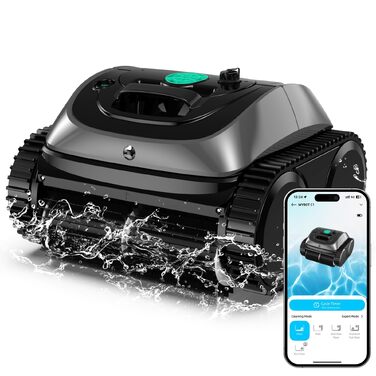 Робот для чищення басейну WYBOT C1 з акумулятором, автоматичний, для підлоги, стін та бортів, 150 м²