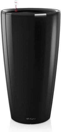 Кашпо LECHUZA RONDO Premium чорний глянцевий 32x32x56 см