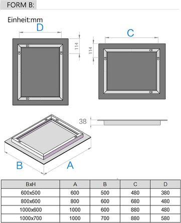Дзеркало для ванної кімнати Badspiegel 120x70 см з підсвічуванням LED, сенсорне керування, антизапітніння, регулювання яскравості, біле світло (60x80 см)