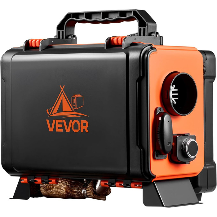 Автономний дизельний обігрівач повітря VEVOR 8 кВт 12В/24В (All-in-One) з LCD-дисплеєм, пультом керування та баком на 4.5 л для вантажівок та кемперів