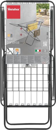 Сушарка для білизни Metaltex Panarea Onyx, металева, з додатковою решіткою, 18 м