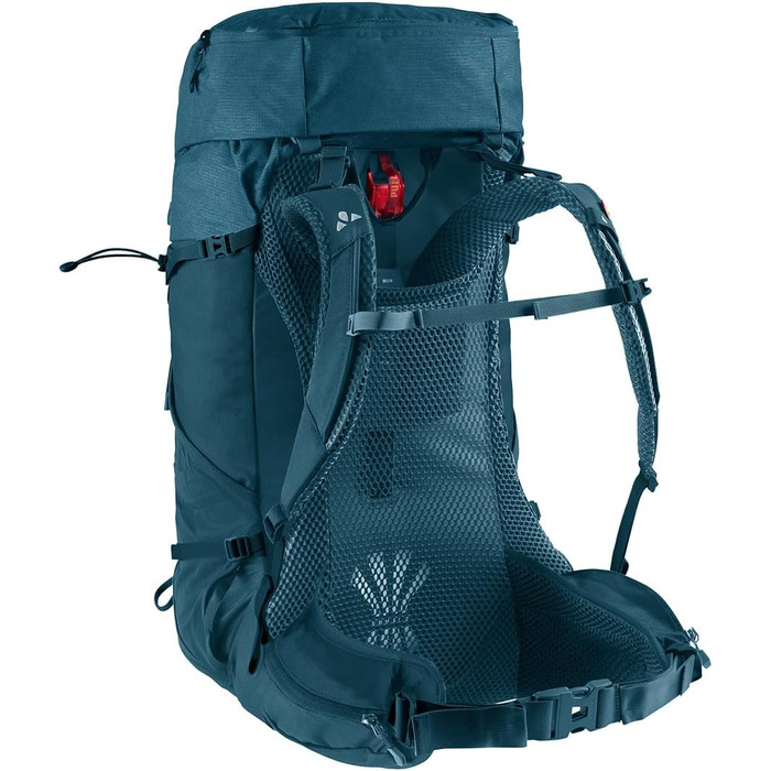 Туристичний рюкзак VAUDE Brenta 44+6 л, водовідштовхувальний, синій, з дощовиком, унісекс, зручна організація відділень