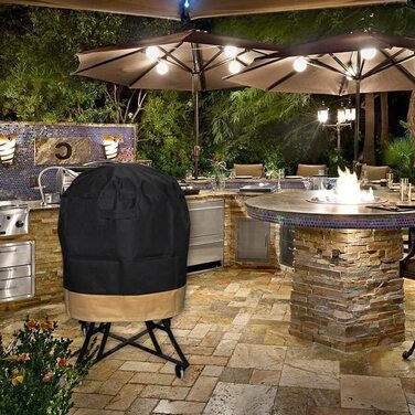 Чохол для гриля Onlyfire Kamado, водонепроникний, 76x61 см, сумісний з Big Green Egg, Kamado Joe Classic, Grill Dome, Pit Boss K22, Louisiana K22
