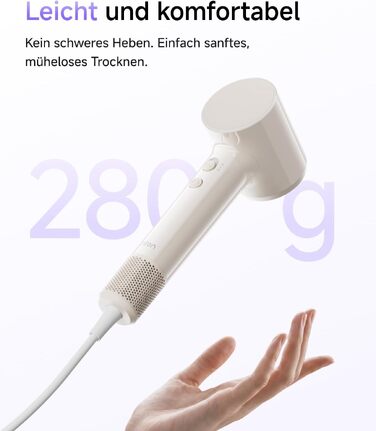 Високошвидкісний фен для волосся Laifen Air, ультралегкий (280 г), Sandbeige