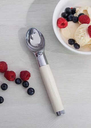 Ложка для морозива KitchenAid з порційним механізмом, нержавіюча сталь, колір: мигдальний крем