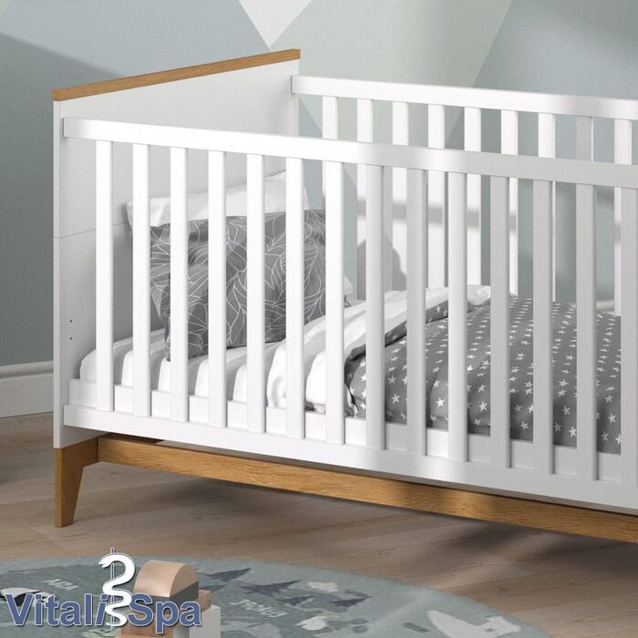 Дитяче ліжко VitaliSpa Malia, кашеміровий дуб, 143.2x81 см