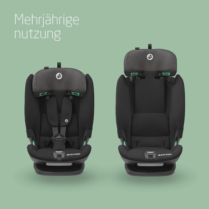 Дитяче автокрісло Maxi-Cosi Titan Plus i-Size, 76-150 см, з G-CELL захистом, 4 положення, чорне