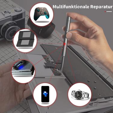 Набір викруток для ремонту електроніки Torx/Pentalobe/Triwing 50-в-1 для iPhone, MacBook, Xbox, PS5, телефонів та окулярів