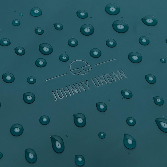 Рюкзак Johnny Urban Harvey Medium Aquamarinblau 15л — водонепроникний роллтоп з відділенням для ноутбука, для міста, уні та бізнесу, матове PU покриття, унісекс