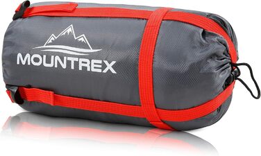 Спальний мішок MOUNTREX ультралегкий та компактний 850г, літній, мумія 205x75см, для підлітків і дорослих, з бонусною подушкою, для туризму та кемпінгу