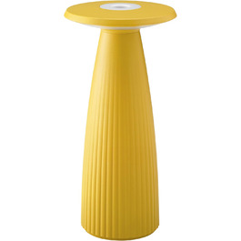 LED-лампа SIGOR Nuflair на акумуляторі з вазою для квітів, 24 см, IP54, 12 годин роботи, сонячно-жовтий колір