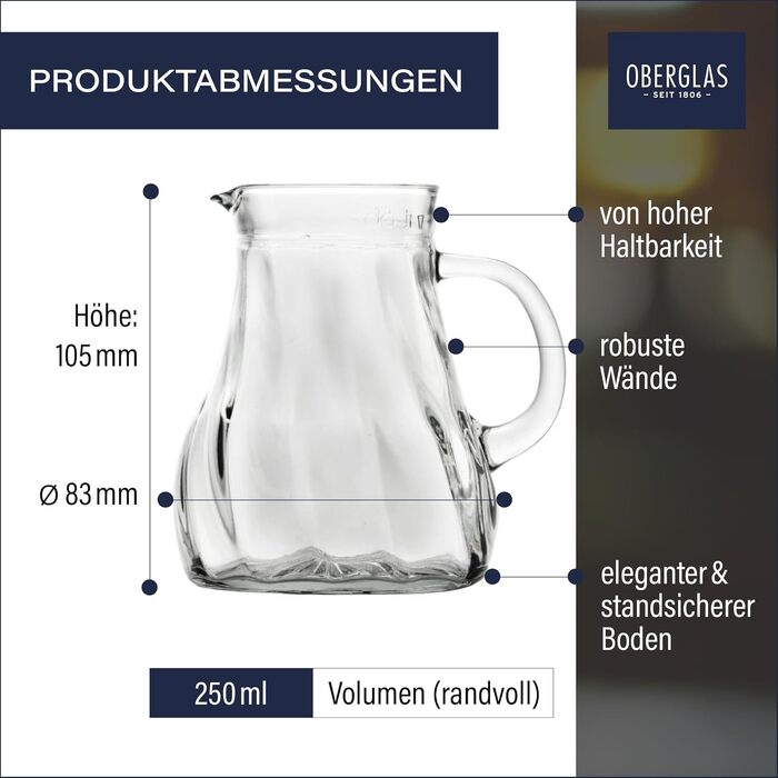 Набір скляних глечиків Stölzle Lausitz Salzburg, 200 мл, 12 шт, прозорі