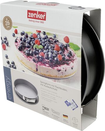 Форма для випікання Zenker Springform з плоским дном, 26 см, антипригарна, енергоефективна