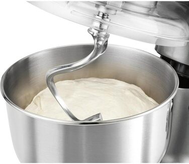 Кухонний комбайн Clatronic KM 3648, 1000 Вт, 5 л, нержавіюча сталь, мультифункціональний, титан