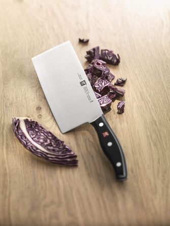 Китайський ніж для овочів ZWILLING TWIN Pollux, 18 см, нержавіюча сталь, ергономічна ручка, чорний