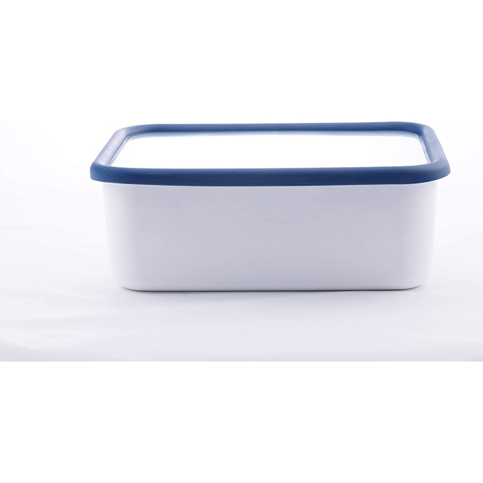 Емальований контейнер HoneyWare CLASSIC LINE з кришкою, 1,9 л, термостійкий до 400°C, підходить для плити, духовки, гриля та зберігання їжі