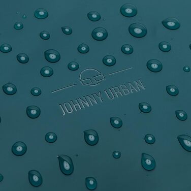 Рюкзак Johnny Urban Harvey Medium Aquamarinblau 15л — водонепроникний роллтоп з відділенням для ноутбука, для міста, уні та бізнесу, матове PU покриття, унісекс