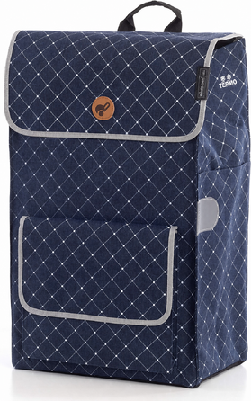 Візок для покупок ANDERSEN Alu Star Shopper Tamo, антрацит, 51 л, з рефлектором, термоізоляцією, алюмінієвий, регульована висота, знімні колеса