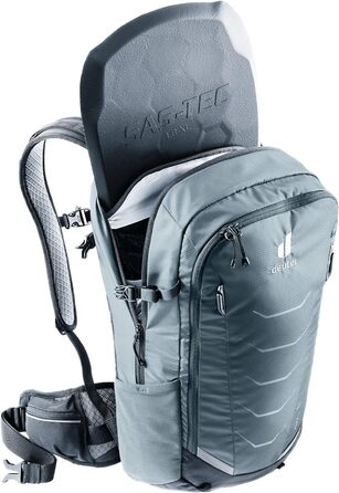 Рюкзак Deuter Flyt 20 з протектором для велосипедистів, графітово-чорний, 20 л, довгий