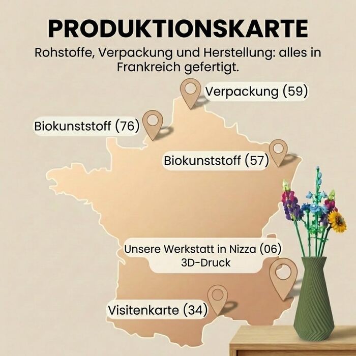 Ваза для Lego квітів, чорна спіраль, з біопластику - декоративна ваза для конструктора