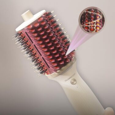 Фен-щітка Cecotec Air DryBold Essential з іонізацією, 1200 Вт, для сушіння, випрямлення та надання об'єму, 3 режими, контрольована температура, для вологого та сухого волосся, перламутровий