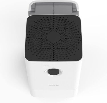 Зволожувач повітря BONECO W400 знімний бак 12 л, для кімнат до 60 м², дуже тихий 25 дБ, режими SLEEP і BABY, керування через додаток, мийка повітря, білий