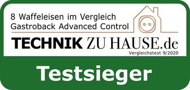 Вафельниця GASTROBACK 42424 Advanced Control з керуванням LCD-дисплеєм, 5 програм, 7 рівнів підсмажування, нержавіюча сталь, 1600 Вт, срібна (Single)