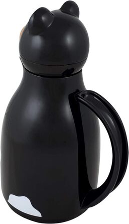 Термос-графін Helios Thermo-Cow, пластик, 1 л, чорний