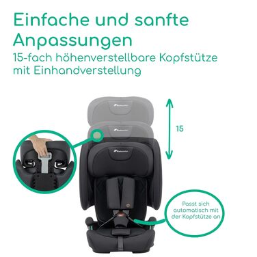 Дитяче автокрісло Bebeconfort Ever & Go i-Size (76–150 см), ISOFIX, Full Black