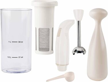 JATA MILKER JELV2350 – автоматична машина для рослинного молока, овес, соя, рис, мигдаль, 1 л за 1 хвилину, 5 рецептів