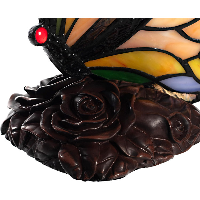 Скляна лампа Birendy у стилі Тіффані з фігуркою кота – декоративна настільна лампа для інтер'єру, креативний дизайн